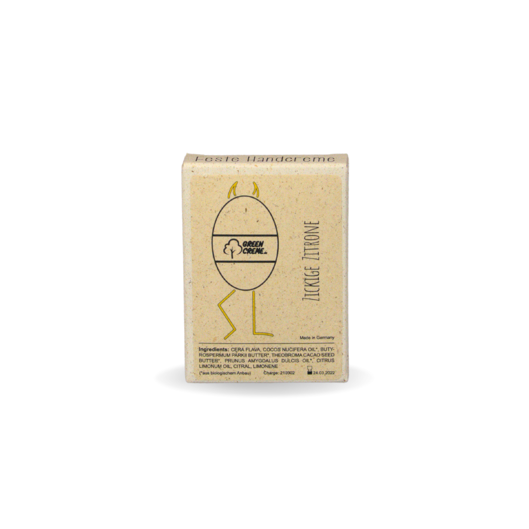 Zickige Zitrone - feste Handcreme - 30 Gramm