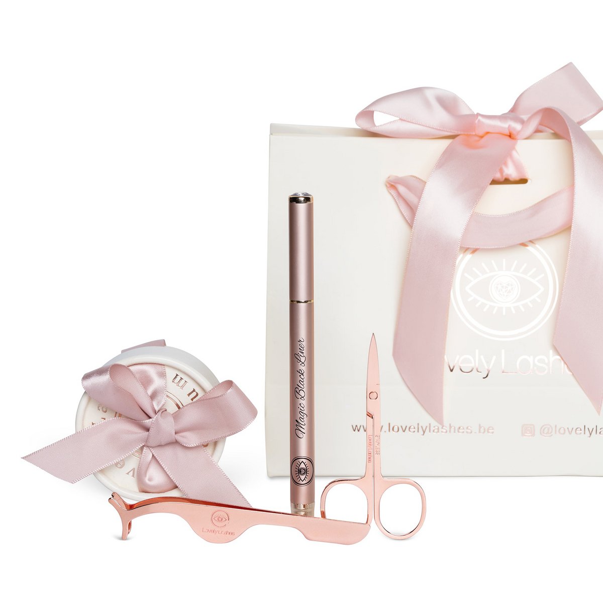 Lovely Lashes Deluxe Kit con delineador de ojos negro
