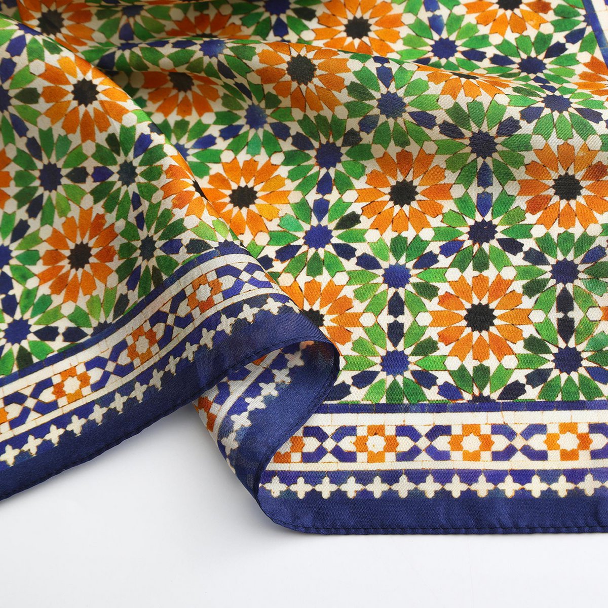 Islamic Art Print Square Silk Scarf Nur