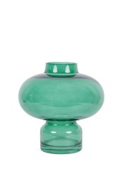 ZIELONY WAZON ZE SZKŁA ALFREDO 20 CM