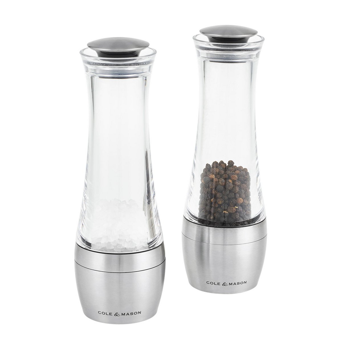 Precision+ Stemless Amesbury Pepper and Salt Mill Set 19cm