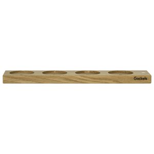 Handmade spice holder for 4 cans - wooden design from Krefeld