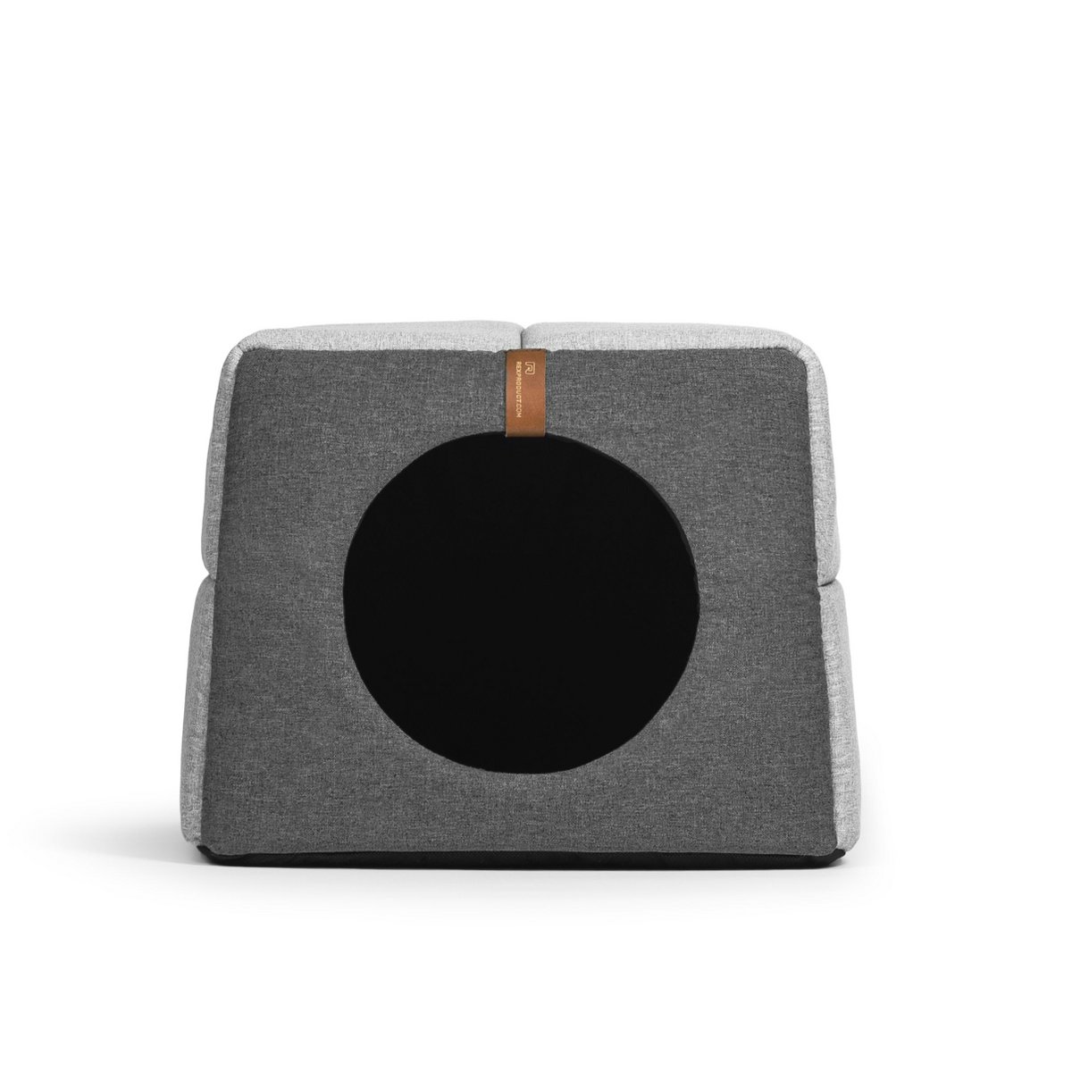 UP&DOWN niche pour chien 2en1- gris clair chiné