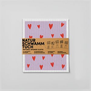 Schwammtuch - Heart - No. 4