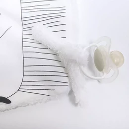 Black and white hedgehog comforter