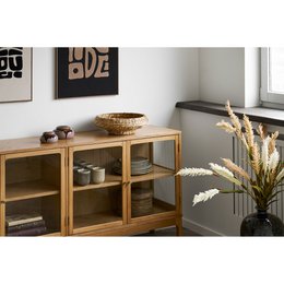 Frellesvig Tray, water hyacinth, natural, ø40x12cm