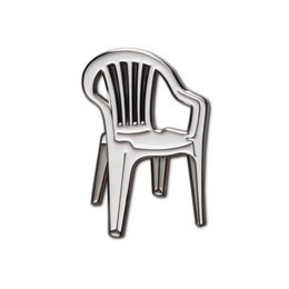 Email Pin "plastic stoel"