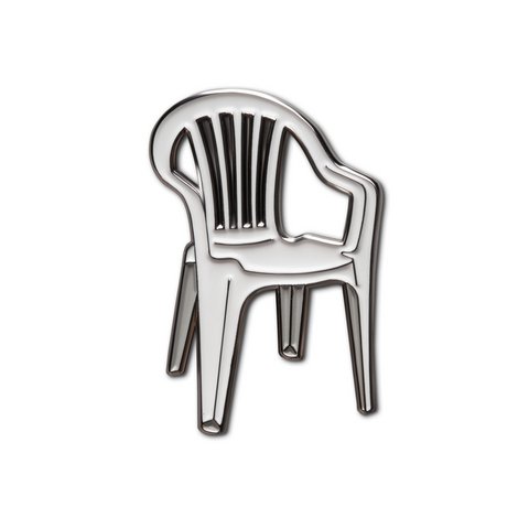 Email Pin "plastic stoel"
