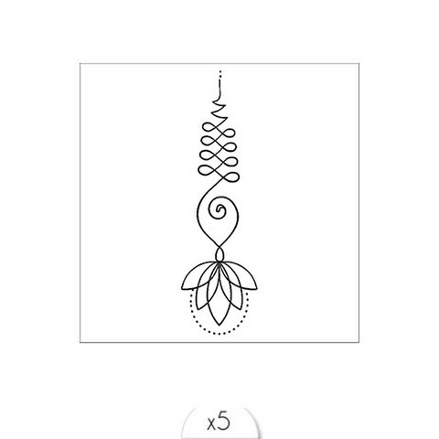 Tijdelijke tattoo: Zwarte Mandala