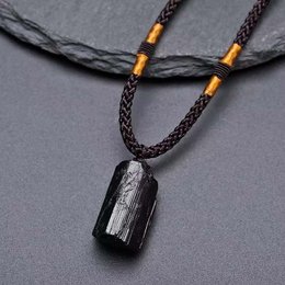 Protection gloss - collier avec tourmaline noire