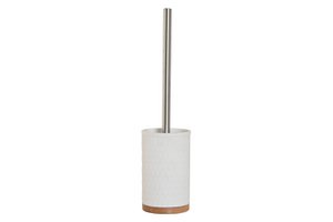 BAMBOO RESIN BRUSH HOLDER 9X9X37 WHITE PB211666
