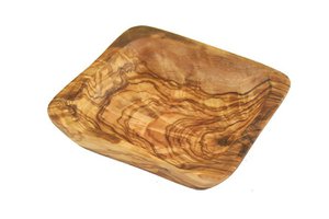 Nibbling bowl made of olive wood (approx. 13x13 cm)
