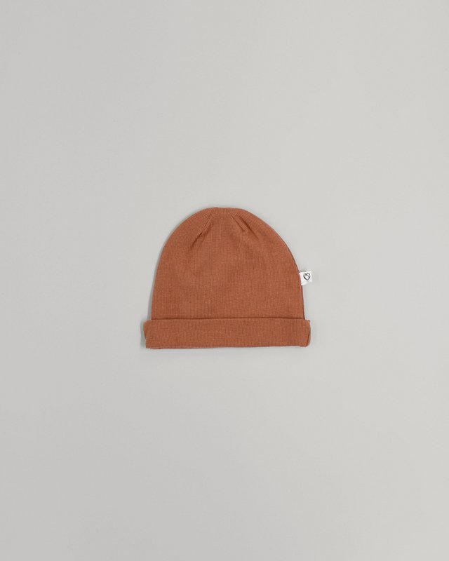 Gorro costilla coñac