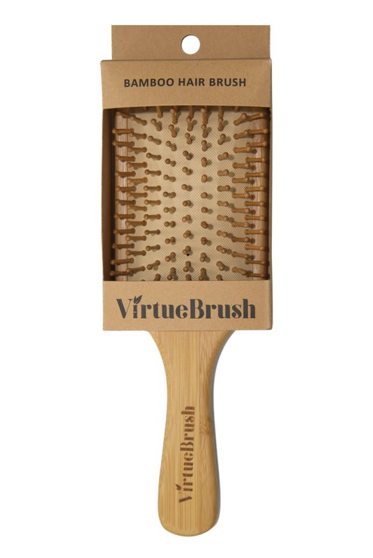 Cepillo de pelo de paleta de bambú