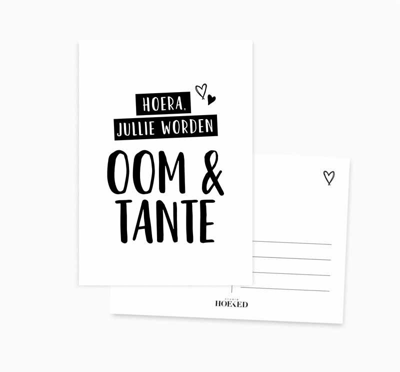 Postkarte || du wirst Onkel und Tante sein