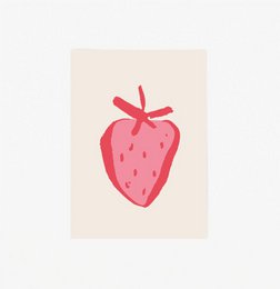 Carte postale / Fraise