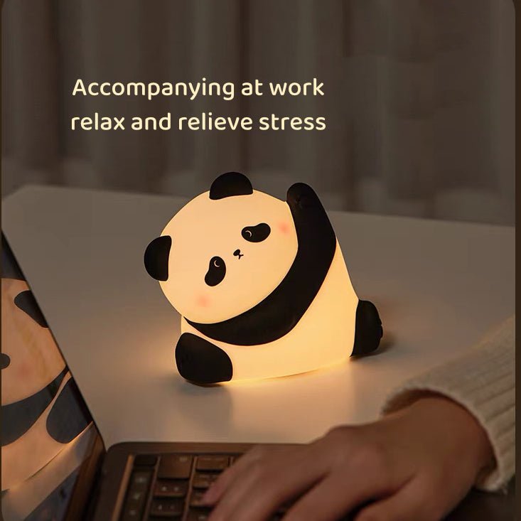 Luce notturna Kungfu Panda – Lampada LED in morbido silicone per la cameretta e il comodino