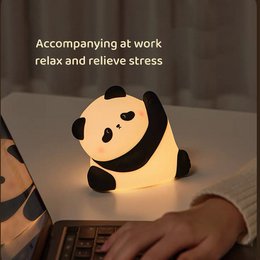 Luce notturna Kungfu Panda – Lampada LED in morbido silicone per la cameretta e il comodino