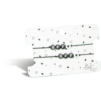 Bracelets BFF Black and white 2 pieces