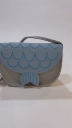 Adjustable animal shoulder bag for children "mermaid" - Asnee Blue