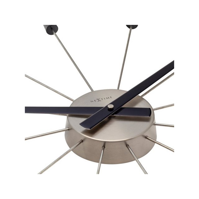 Vægur NeXtime Plug-Inn 58 cm sort