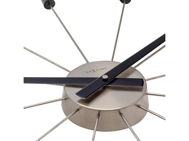 Wanduhr NeXtime Plug-Inn 58 cm schwarz