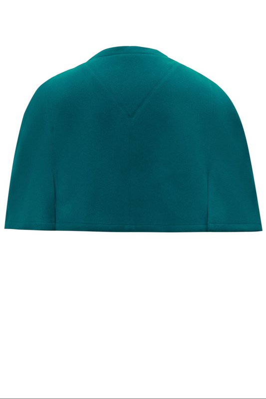 EU Stock Sabrina dunkelgrüner Vintage Comfy Cape Achselzucken