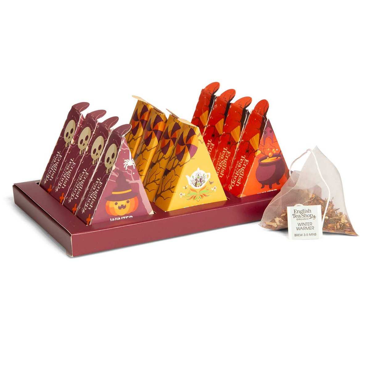 ETS - Tee Geschenk "Halloween" BIO, 12 Pyramiden Beutel