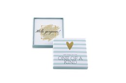 Starlight adjustable ring | Gold Milky Aqua