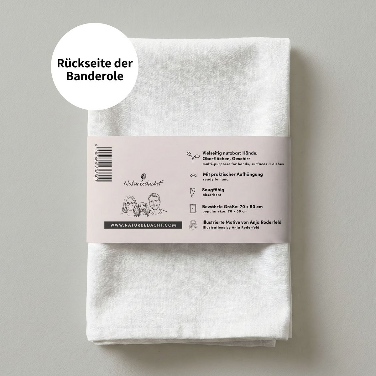 Geschirrtuch Bio Baumwolle - Drink - Nr. 7