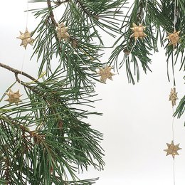 Stjerneguirlande nat/guld i AN æske 900-009