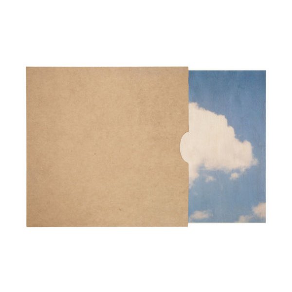 Poster 45T/7 inch houten wolkenfoto's