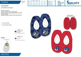 Partia 48 jednostek | Elastyczne kapcie dziecięce Sonic | Oficjalnie licencjonowane produkty | Grupa SUN CITY