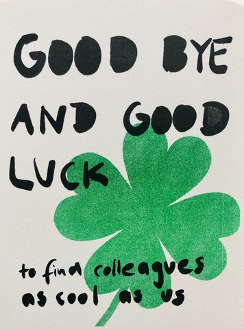 Good Bye, Good Luck