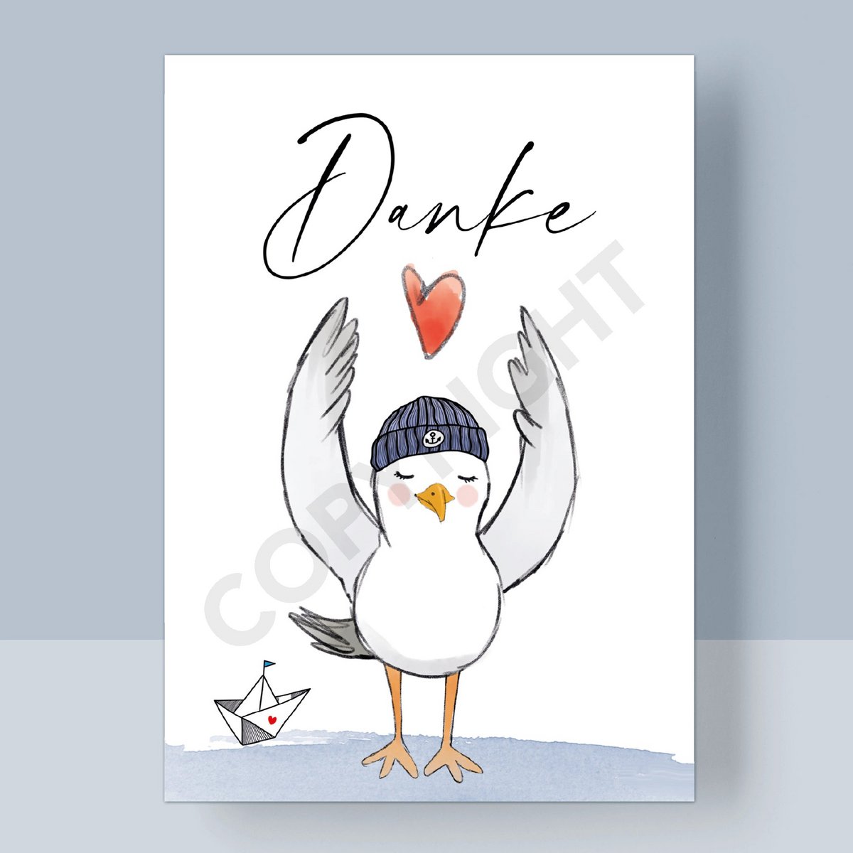 Carte postale - Merci