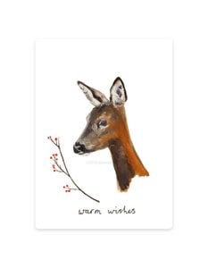 Geschenkkarte | Reh Winter