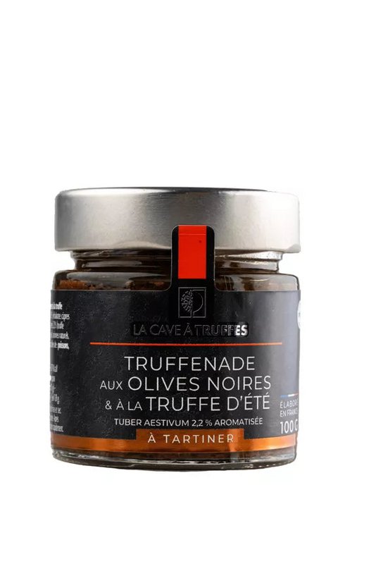 Flødetruffade med sort oliven trøffelsmag - 100g