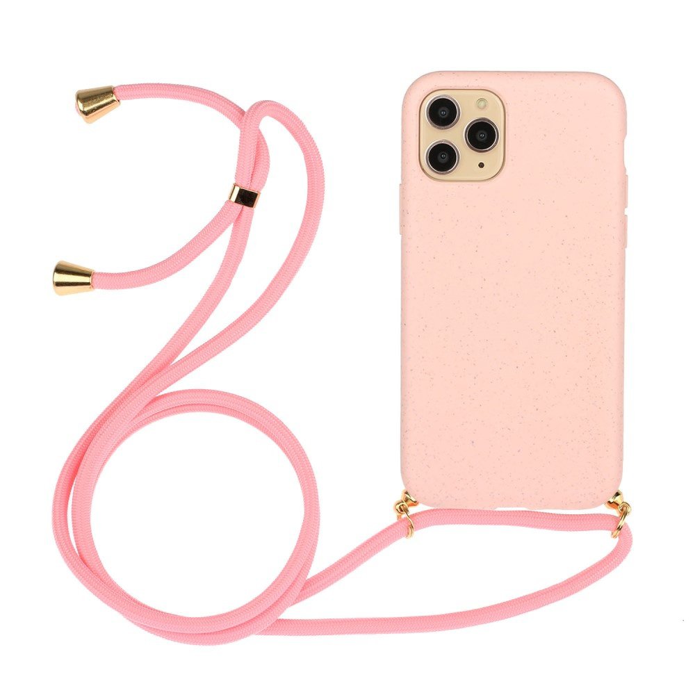 Lunso - Bagcover med ledning - iPhone 11 Pro Max - Pink