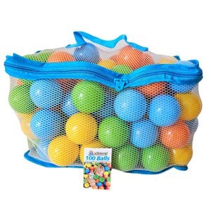 100 PE ballen incl. draagtas, Ø 6 cm, voor ballenbad
