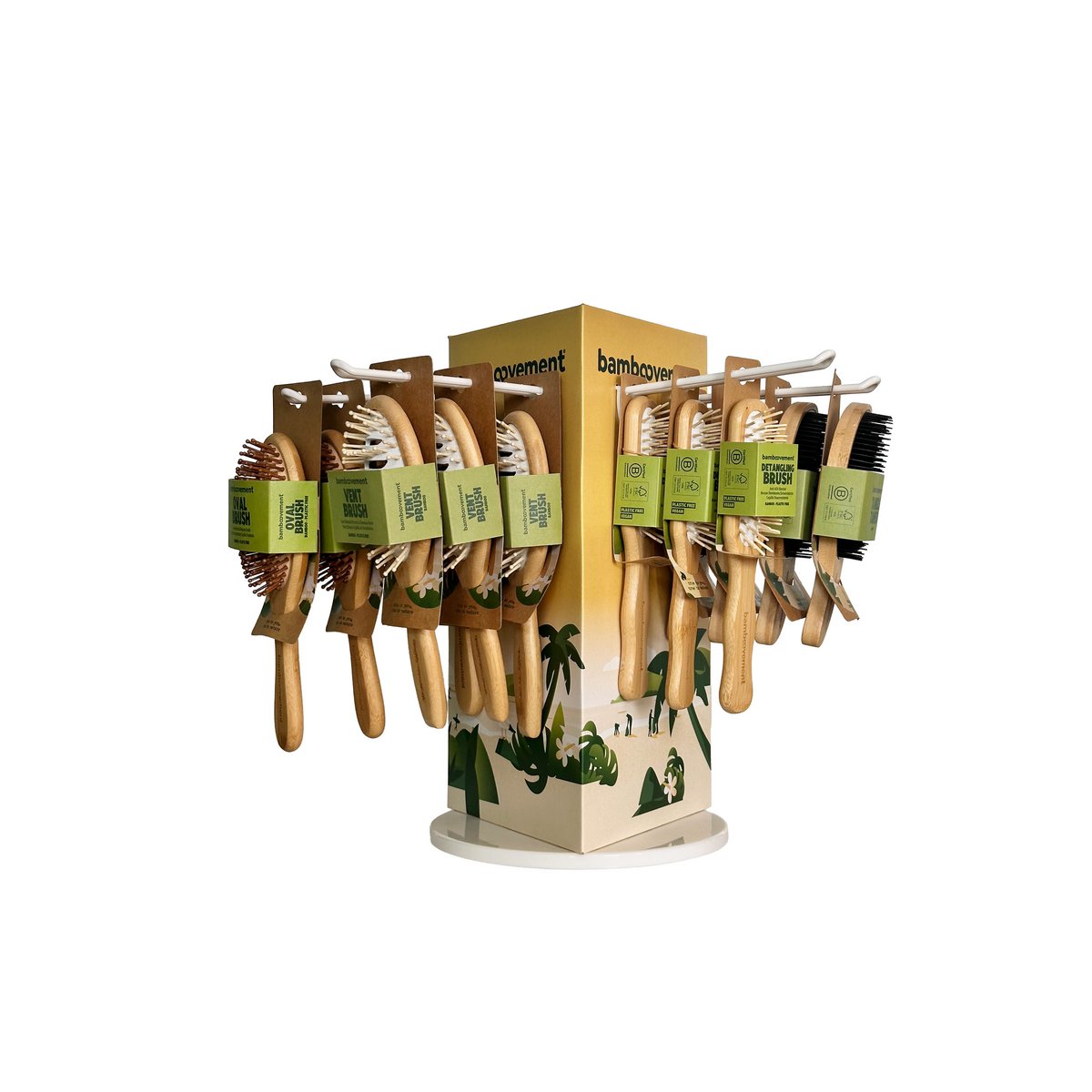 Bamboo Haircare Display - rotatietafel top