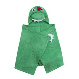 Zoocchini børnehåndklæde med hætte - Devin the Dinosaur