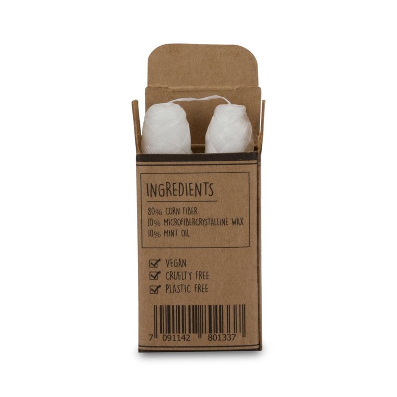 Natural Eco Floss Refills - Frisk mynte smag