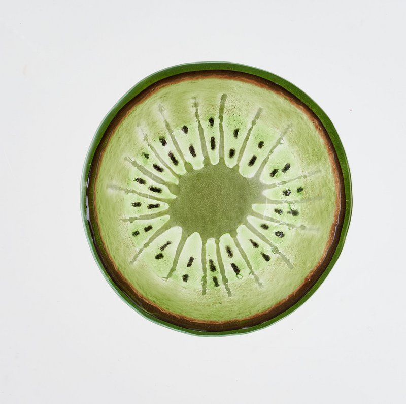 Tropical Bowl XS 9x4 Brown & Green Kiwi