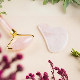 Rodillo de Cuarzo Rosa y Gua Sha Duo