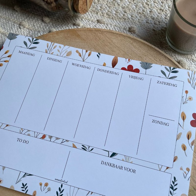 Weekplanner A4