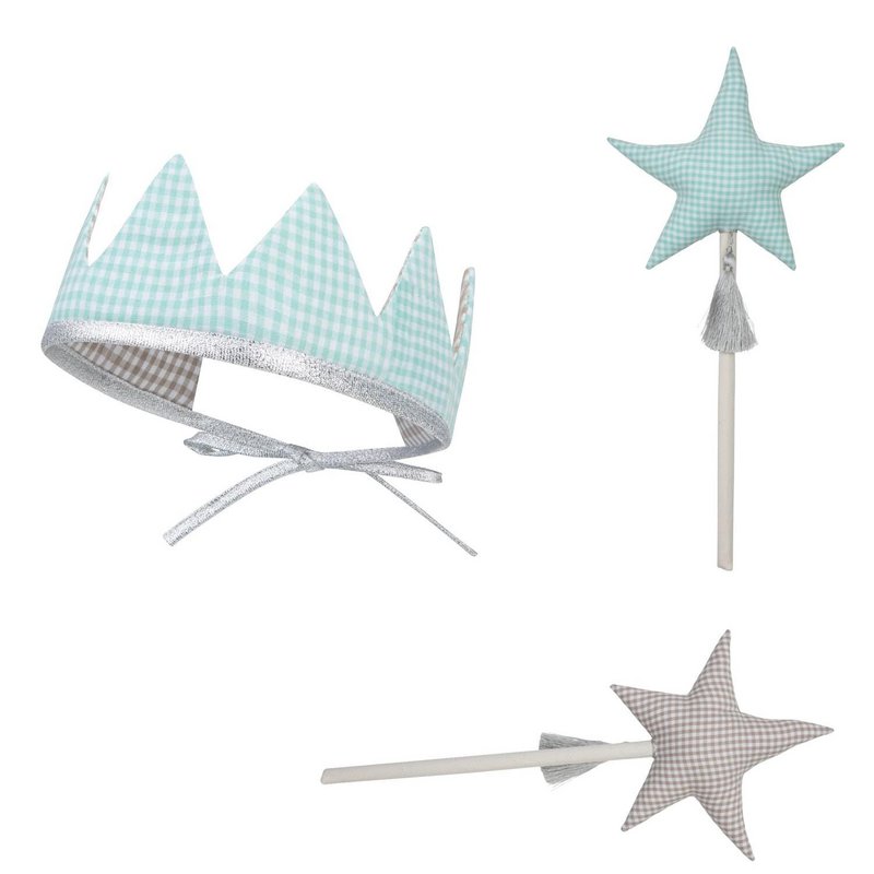 First Birthday Fairy Tale Crown and Wand Magic Set, corona per un ragazzo, accessori per feste di compleanno, regalo per baby shower per ragazzo