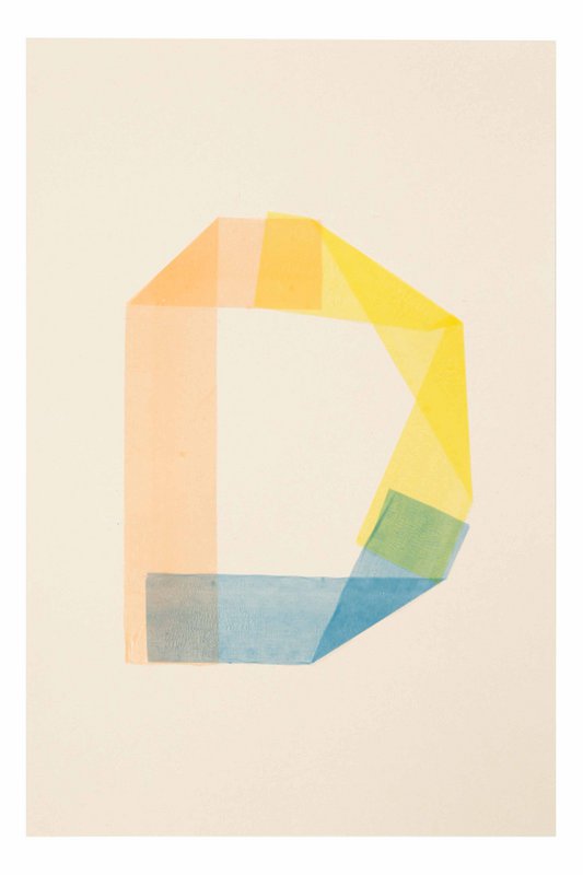Poster letter D print - Creative Notes