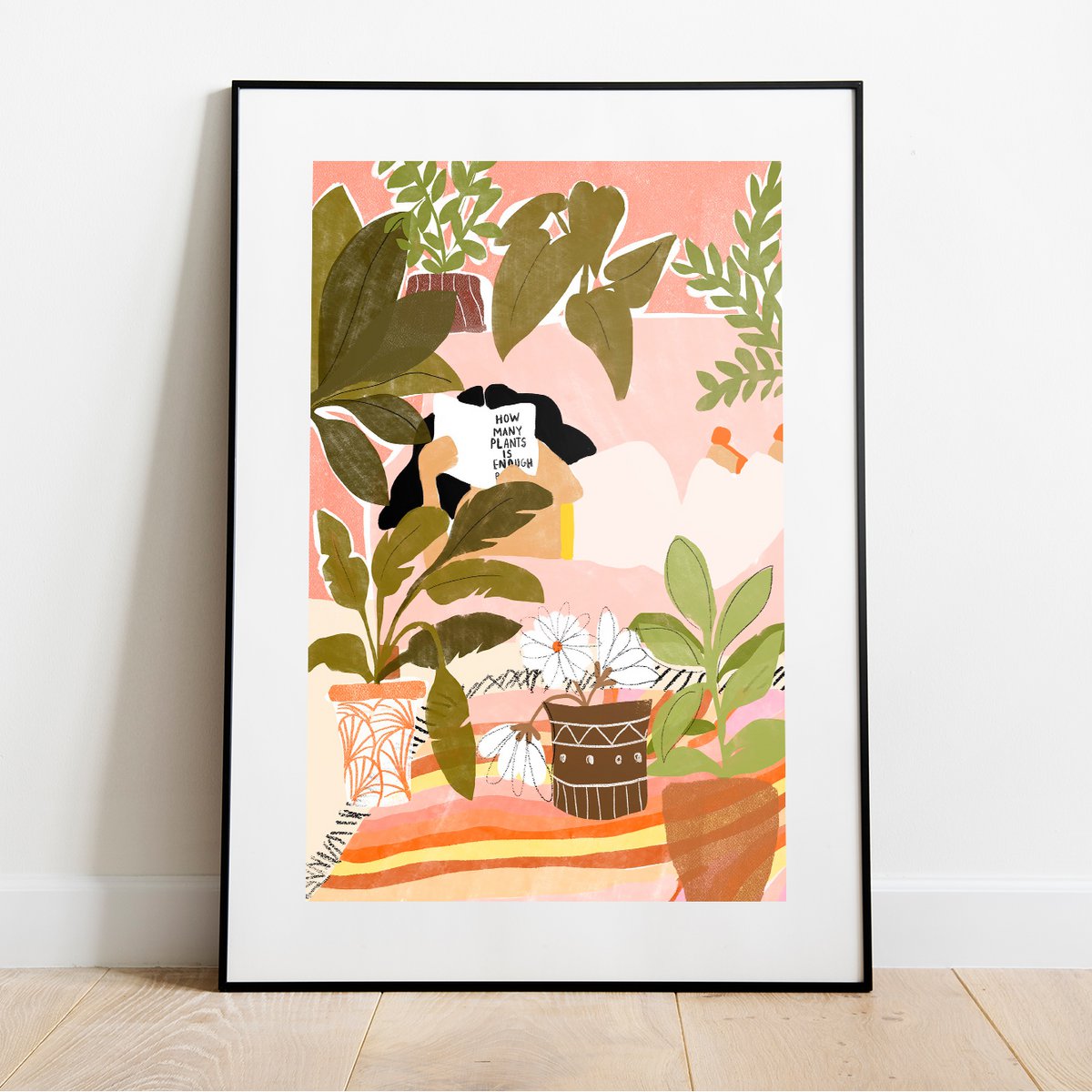 Nunca suficientes plantas - Lámina artística