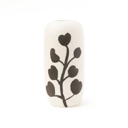 SMALL WHITE CERAMIC VASE HF