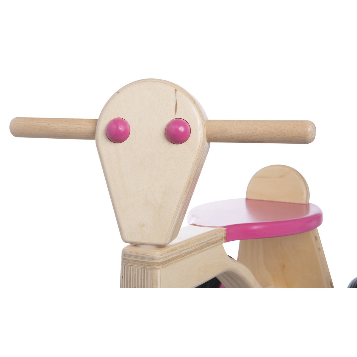 Van Dijk Toys Berken Houten Balance Bike From 1 Year - Pink